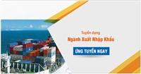 Tuyển nhân sale xuất nhập khẩu