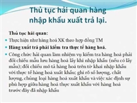 Thủ tục trả lại hàng nhập khẩu thực hiện như thế nào?